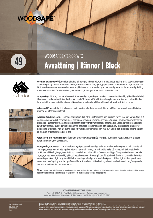 Avvattning - Rännor, Bleck