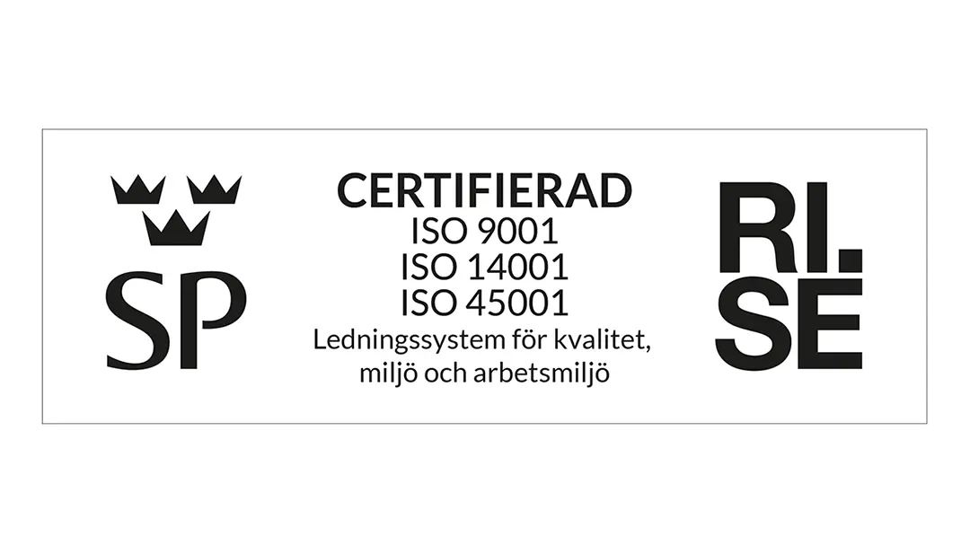 ISO-certifierad